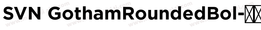 SVN GothamRoundedBol字体转换